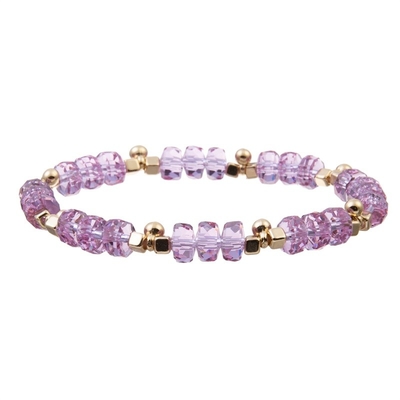 L'or Bean Charms With Multi Color perle le bracelet élastique pour le cadeau de Brithday