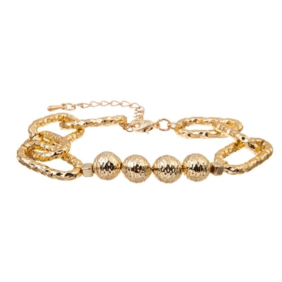 Bracelet de Chunky Gold Bracelet Gold Link de bracelet à chaînes d'or de la déclaration 14K