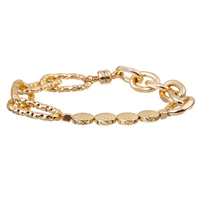 Bracelet de Chunky Gold Bracelet Gold Link de bracelet à chaînes d'or de la déclaration 14K