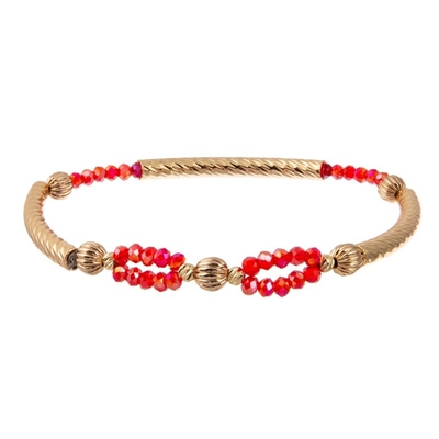 Or perlé réglable fait main infini abordable de bracelet plaqué pour la partie