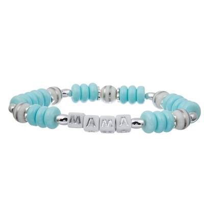 Bracelet perlé de nom fait sur commande personnalisé par cadeau de jour de MAMAN mères pour la maman