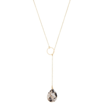 La baisse a formé le cadeau de vacances fait main de collier perlé multicolore pendant