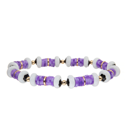 Style de Bohème coloré de Clay Handmade Bracelet Disc Beads de polymère de vinyle pour des femmes