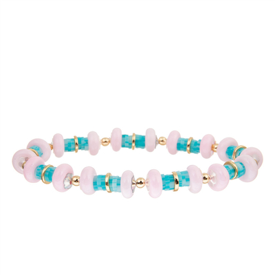 Style de Bohème coloré de Clay Handmade Bracelet Disc Beads de polymère de vinyle pour des femmes