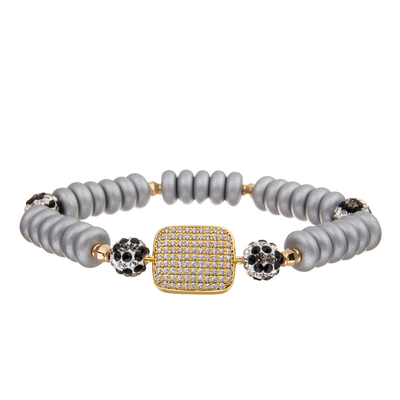 Or en pierre de Boho en métal de bracelet en laiton fait main fait sur commande de bracelets plaqué pour des femmes